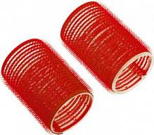 Бигуди-липучки Dewal Beauty d 36х63 мм (10 шт) красные
