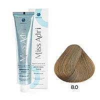 8.0 Безаммиачная крем-краска для волос ADRICOCO Miss Adr Brazilian Elixir светлый блонд 100 мл