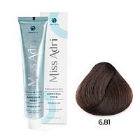 6.81 Безаммиачная крем-краска для волос ADRICOCO Miss Adr Brazilian Elixir темный блонд капучино пеп