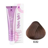 8.82 Крем-краска для волос Miss Adri ELITE EDITION Светлый коричневый фиолетовый блонд 100 мл