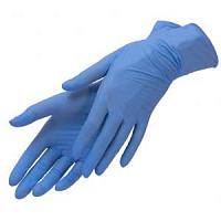 Перчатки нитриловые голубые L (100 шт) 50 пар