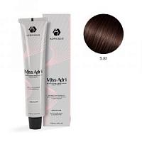 5.81 Крем-краска для волос ADRICOCO Miss Adri Светлый коричневый шоколадный пепельный 100 мл