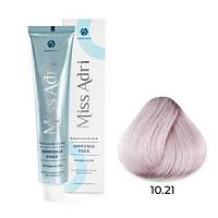 10.21 Безаммиачная крем-краска для волос ADRICOCO Miss Adr Brazilian Elixir Платиновый блонд фиолето