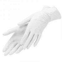 Перчатки нитриловые белые L (100 шт) 50 пар