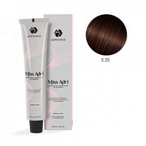 5.35 Крем-краска для волос ADRICOCO Miss Adri Светлый коричневый каштановый 100 мл