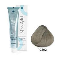 10.102 Безаммиачная крем-краска для волос ADRICOCO Miss Adr Brazilian Elixir Платиновый блонд пепель