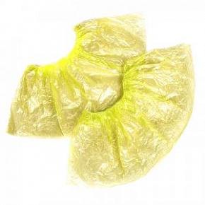 Бахилы п/э желтые (усиленные) 100 шт (50 пар) в упаковке