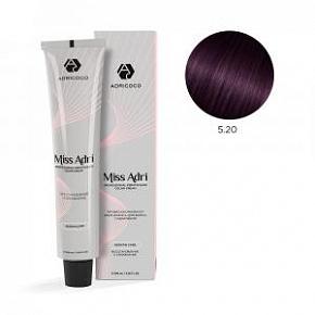 5.20 Крем-краска для волос ADRICOCO Miss Adri Светлый коричневый фиолетовый 100 мл