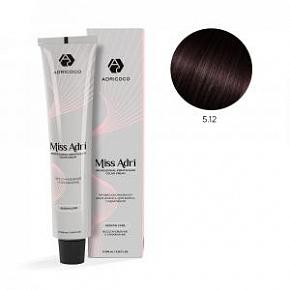 5.12 Крем-краска для волос ADRICOCO Miss Adri Светлый коричневый пепельный перламутровый 100 мл