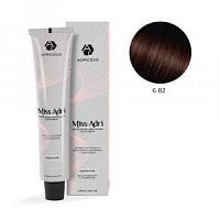 6.82 Крем-краска для волос ADRICOCO Miss Adri Темный блонд коричневый фиолетовый 100 мл