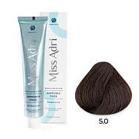 5.0 Безаммиачная крем-краска для волос ADRICOCO Miss Adr Brazilian Elixir светлый коричневый 100 мл
