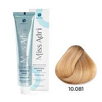 10.081 Безаммиачная крем-краска для волос ADRICOCO Miss Adr Brazilian Elixir Платиновый блонд пастел